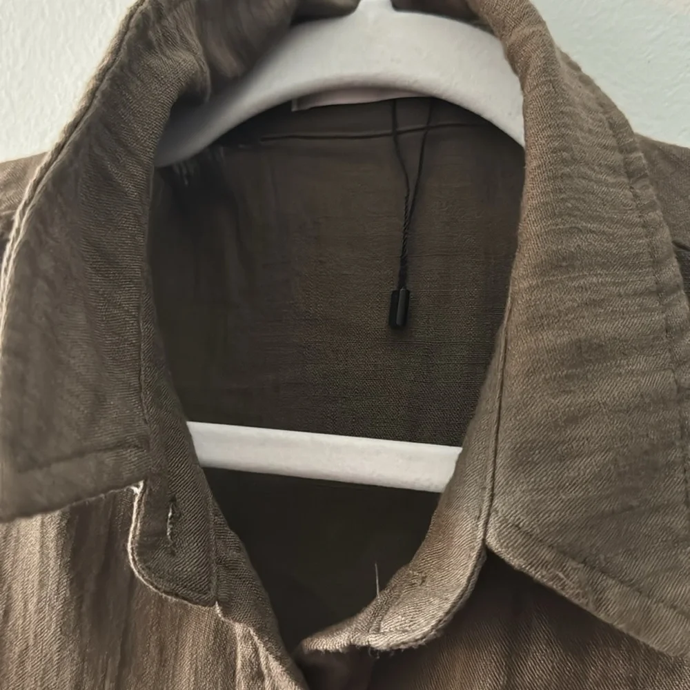 LF women’s olive green button up - Picture 5 of 7